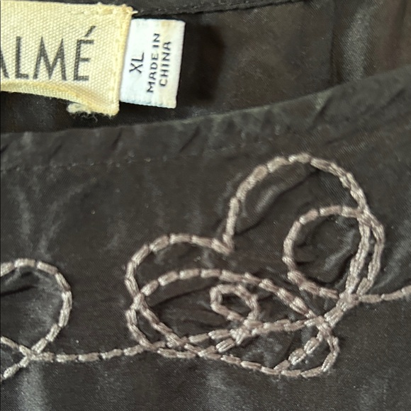 Johnny Was Black Embroidered Top - Picture 3 of 10